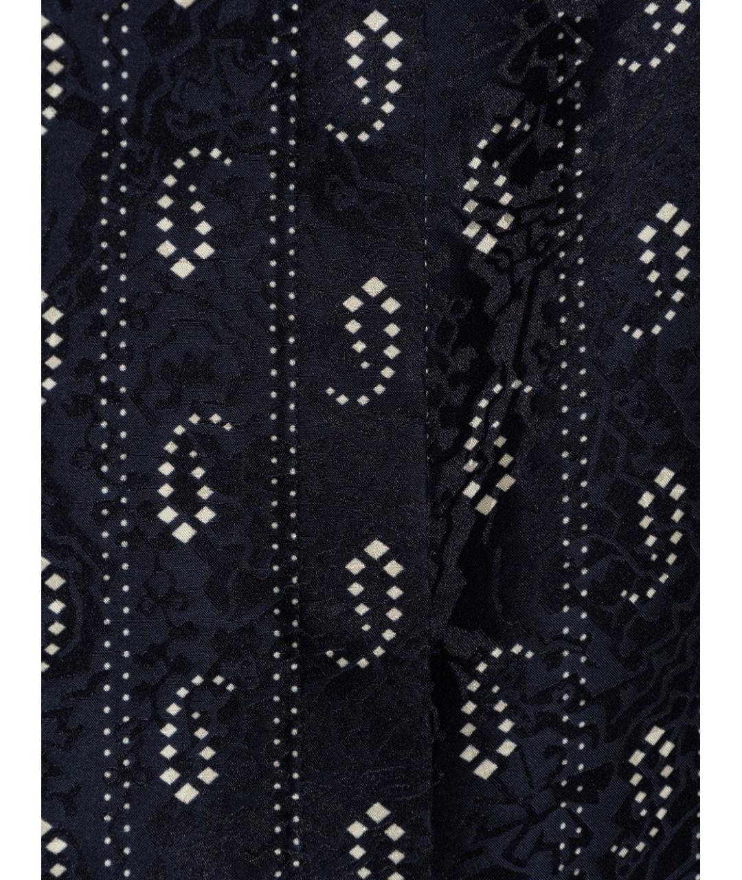 TORY BURCH Темно-синяя шелковая рубашка, фото 3