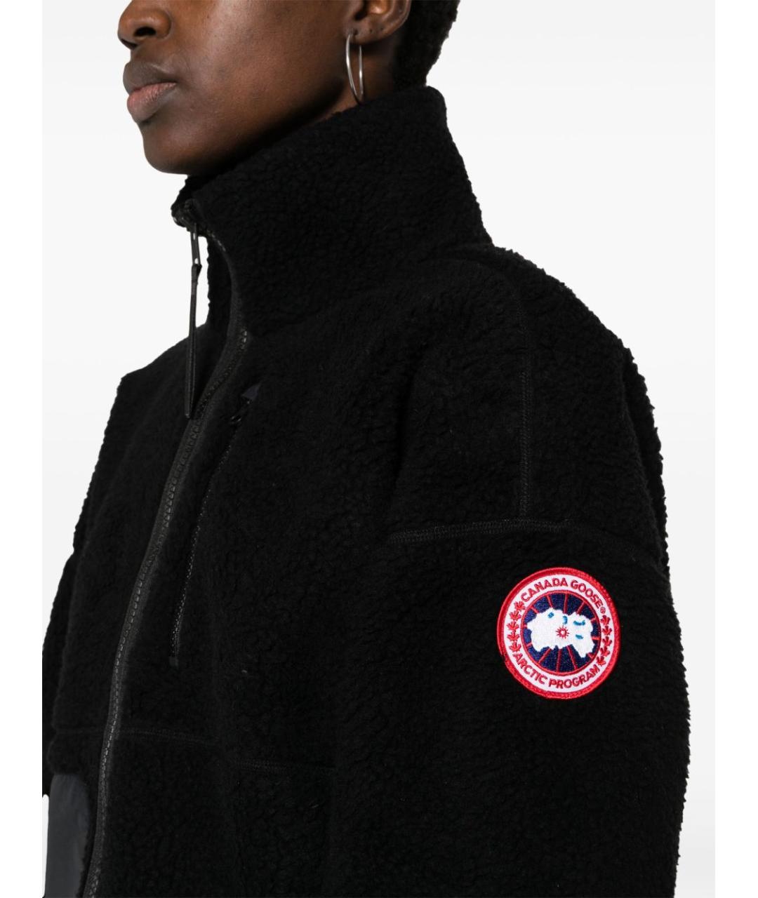 CANADA GOOSE Черная шерстяная куртка, фото 4