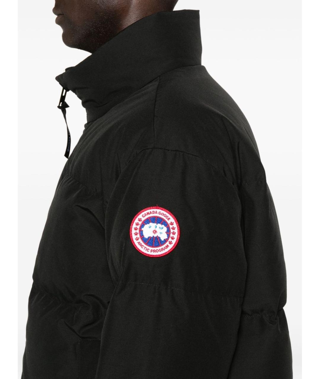 CANADA GOOSE Черная полиэстеровая куртка, фото 3