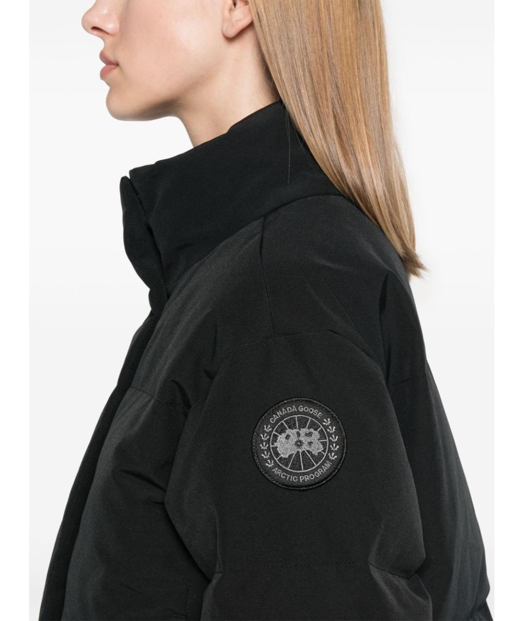 CANADA GOOSE Черная полиэстеровая куртка, фото 5