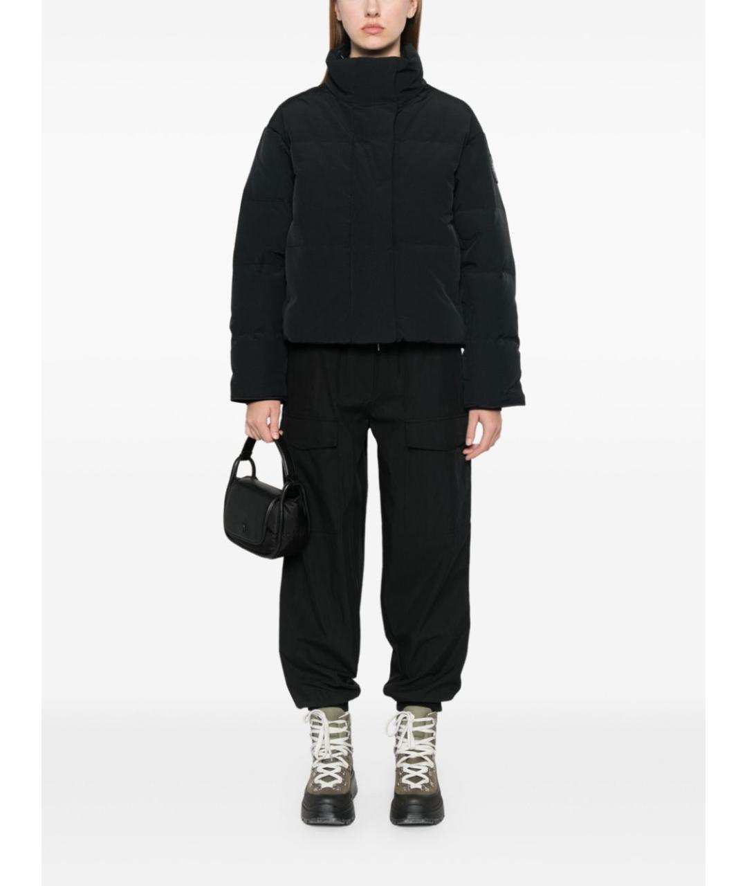 CANADA GOOSE Черная полиэстеровая куртка, фото 4