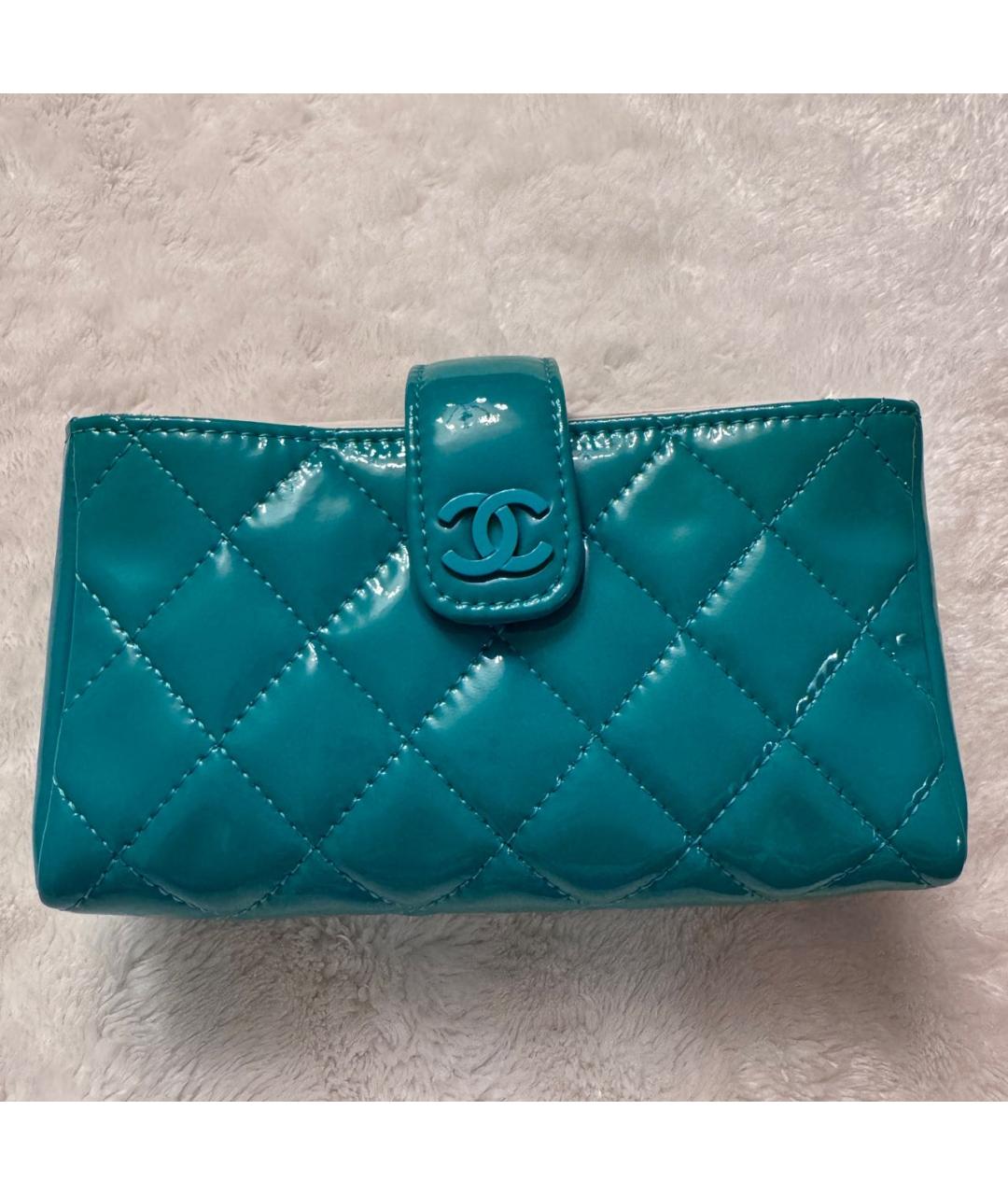 CHANEL Зеленый кошелек, фото 7