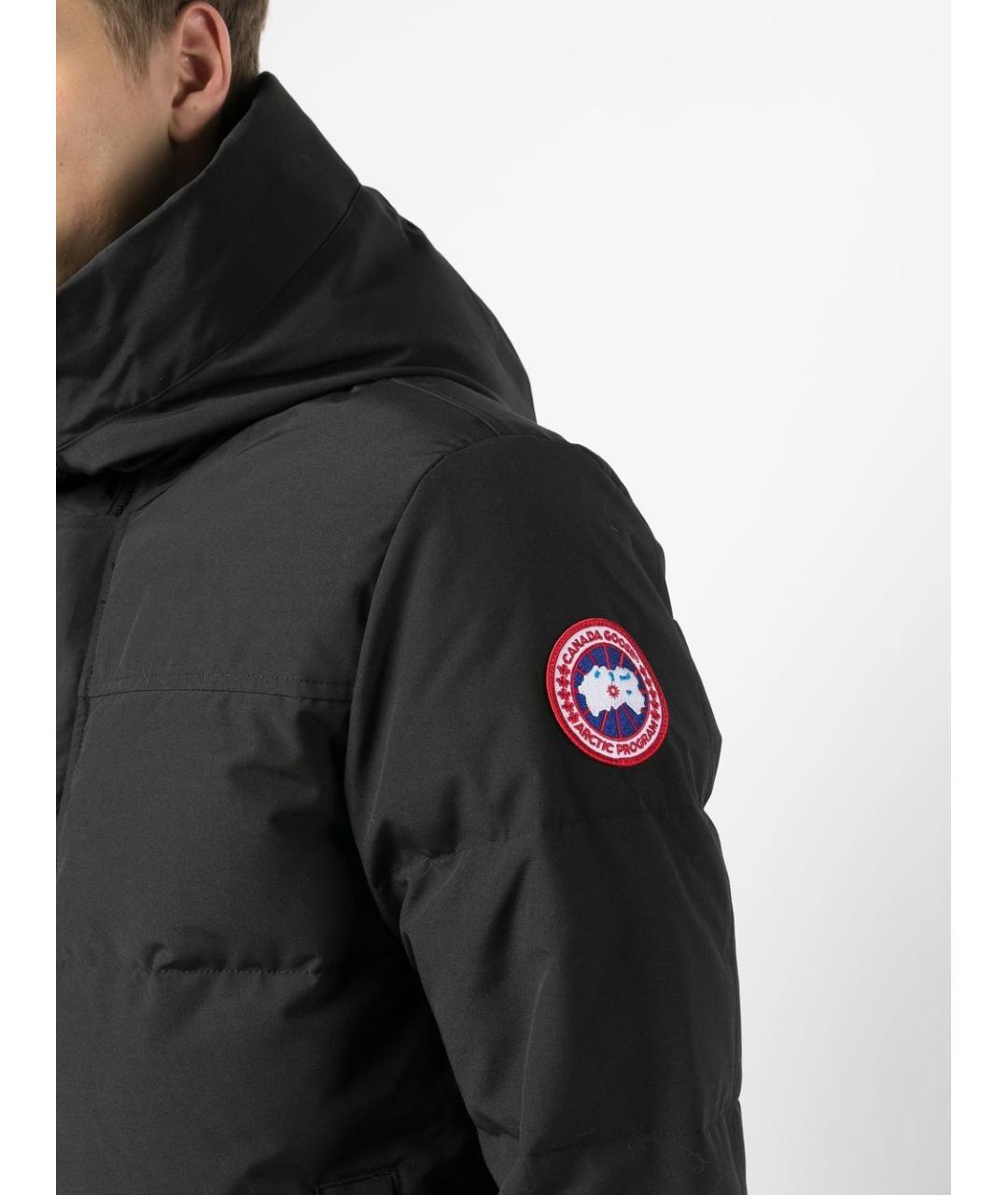 CANADA GOOSE Черная полиэстеровая куртка, фото 3