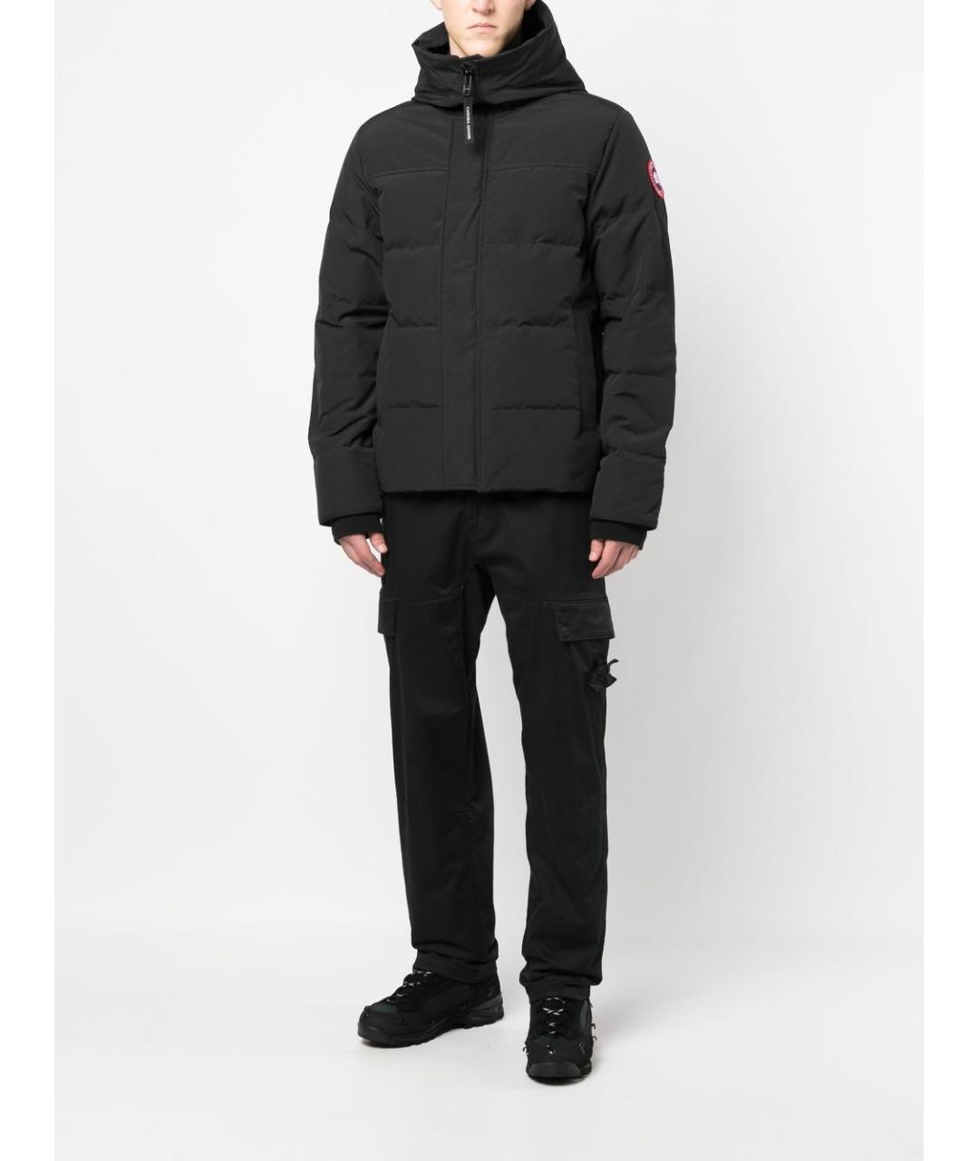 CANADA GOOSE Черная полиэстеровая куртка, фото 2