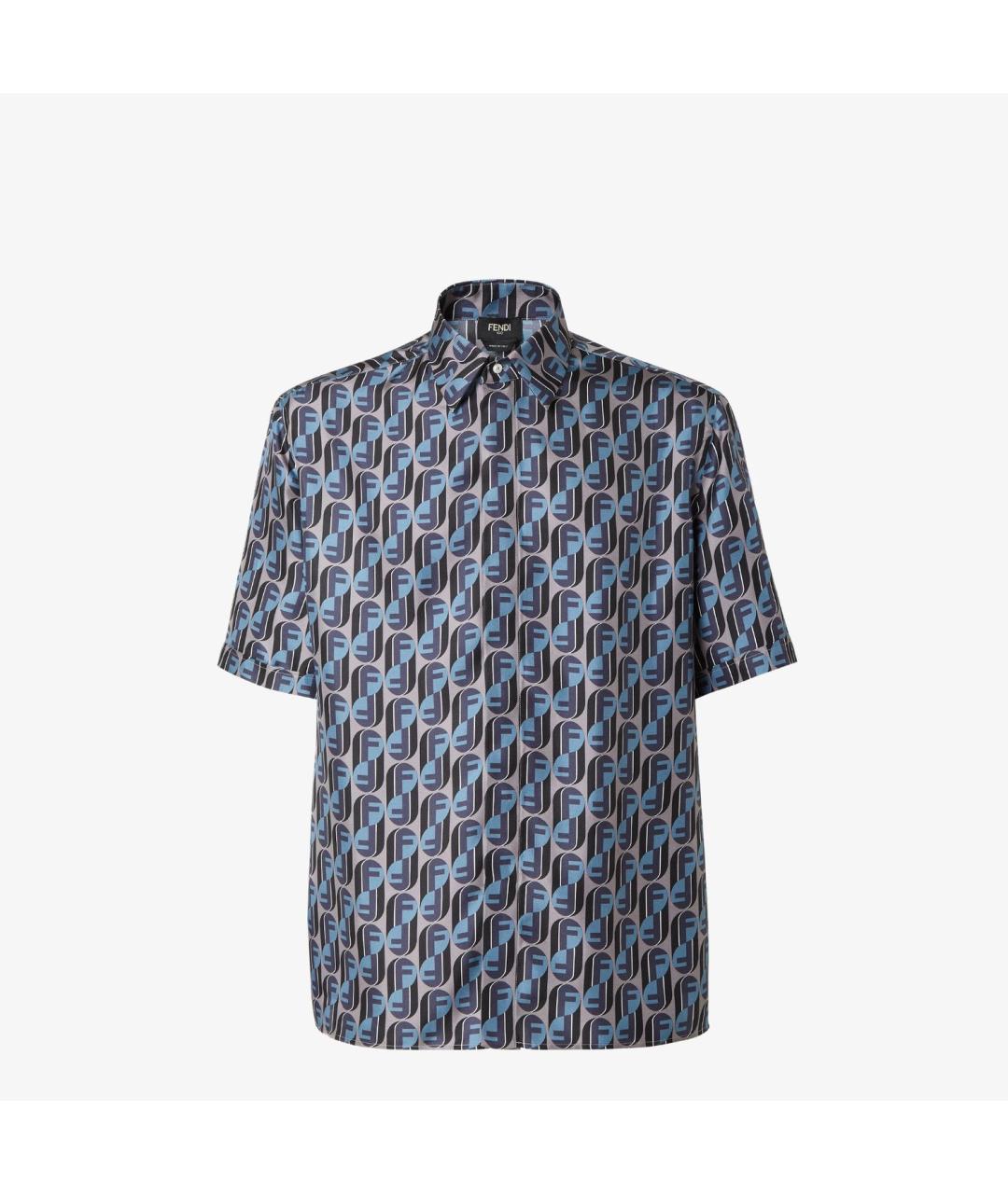 FENDI Мульти шелковая кэжуал рубашка, фото 4