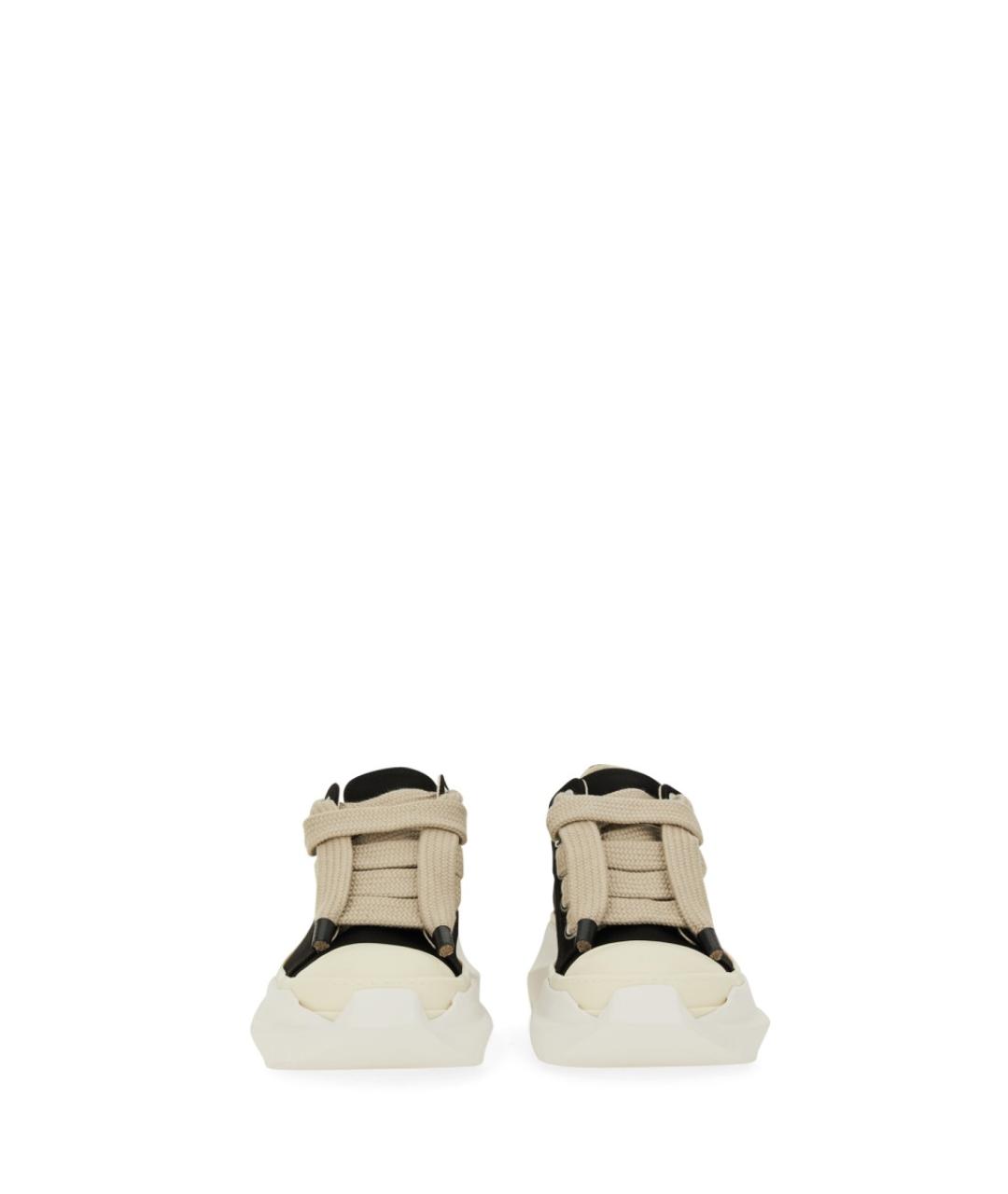 RICK OWENS DRKSHDW Черные текстильные низкие кроссовки / кеды, фото 5