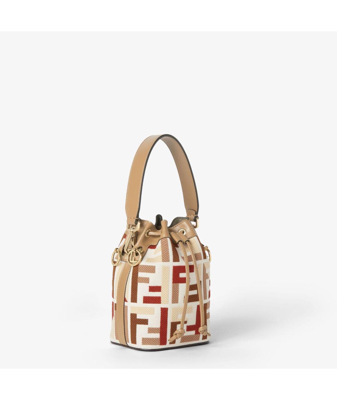 FENDI Мульти жаккардовая сумка тоут, фото 3