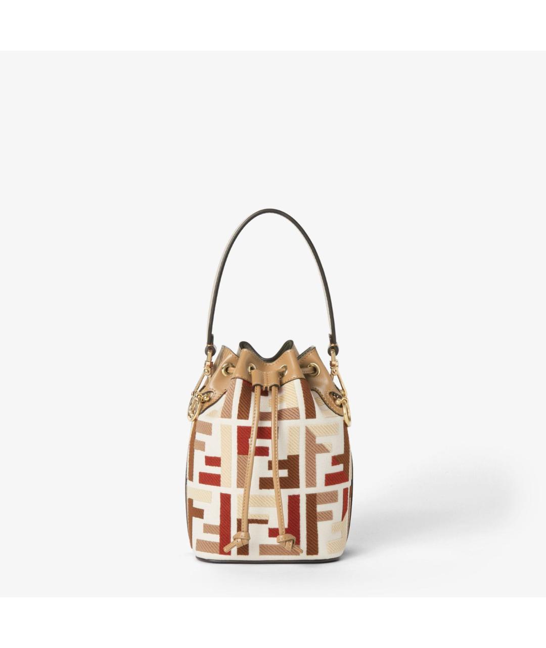 FENDI Мульти жаккардовая сумка тоут, фото 6