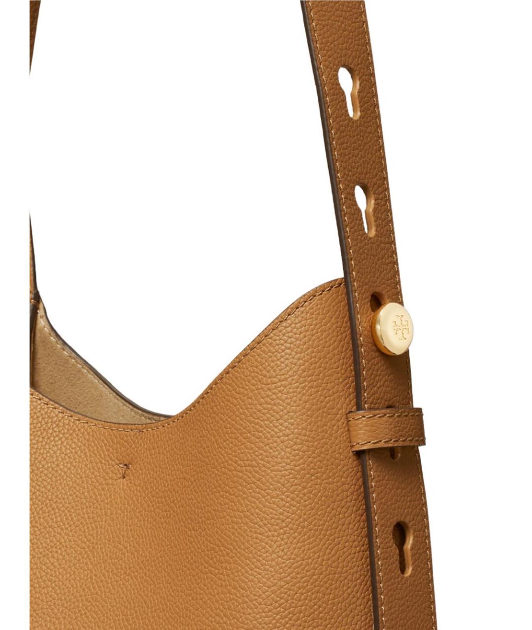 TORY BURCH Коричневая кожаная сумка через плечо, фото 2