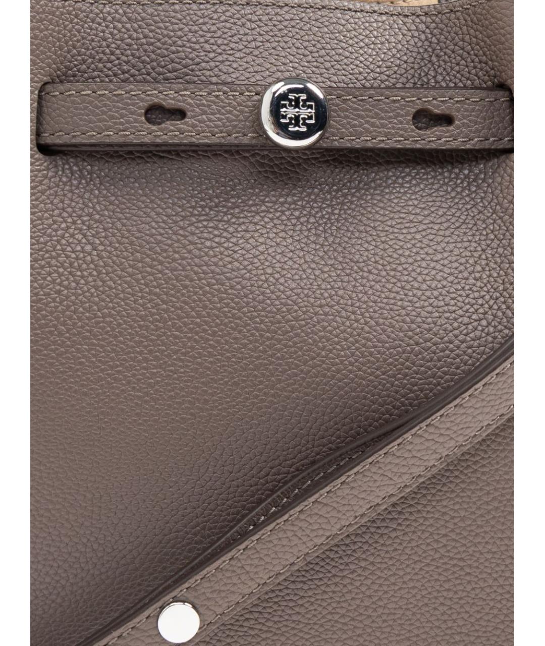 TORY BURCH Коричневая кожаная сумка через плечо, фото 3