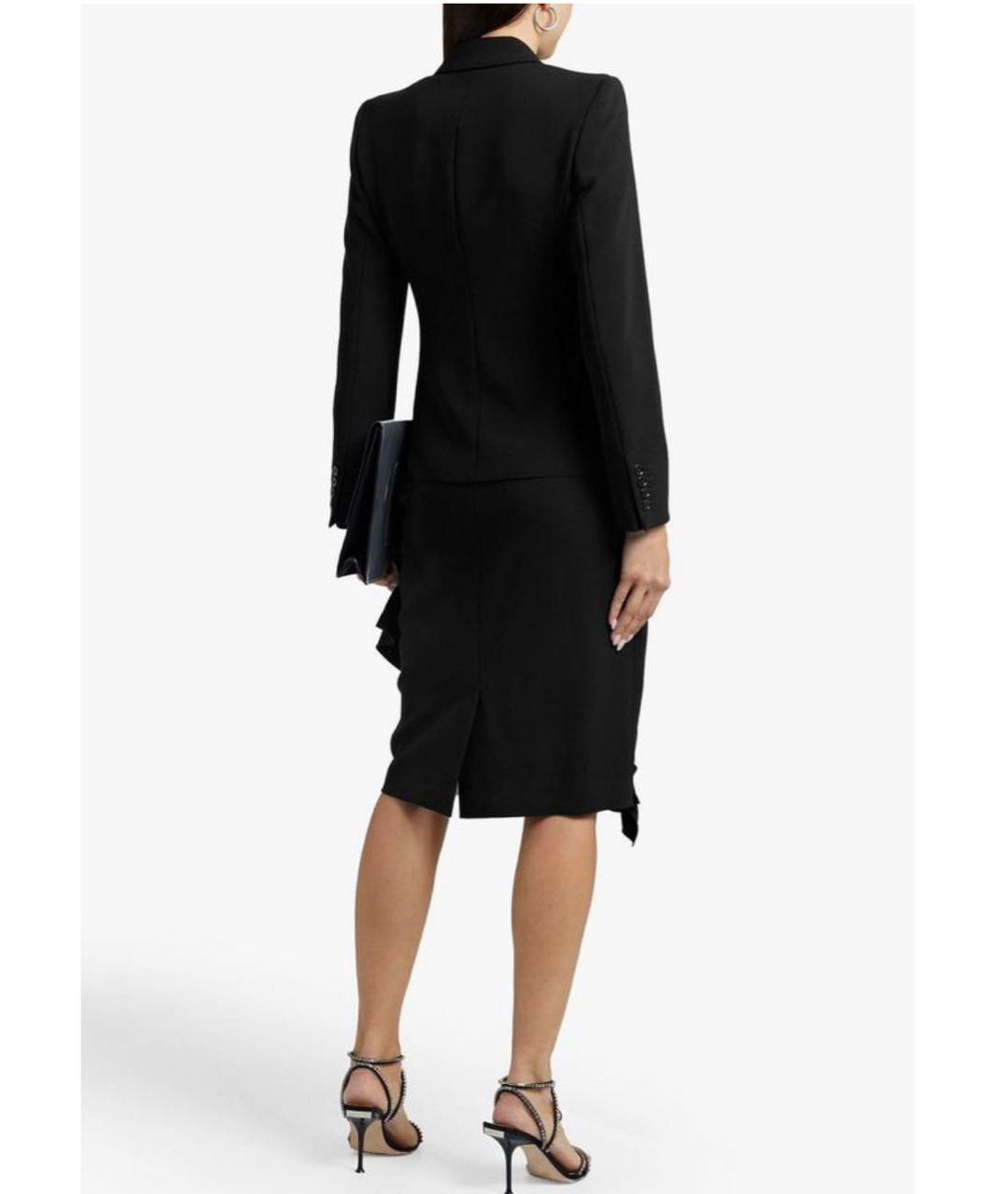 MAX MARA Черная креповая юбка миди, фото 2