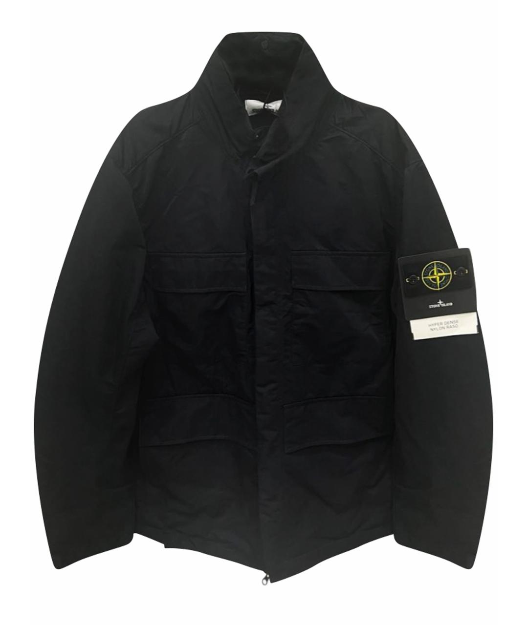 STONE ISLAND Черная полиамидовая куртка, фото 1
