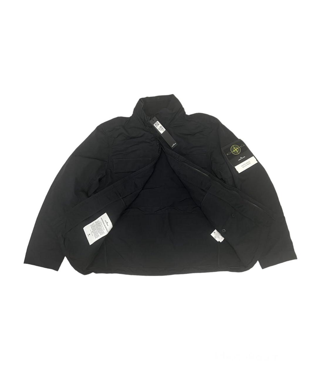 STONE ISLAND Черная полиамидовая куртка, фото 2