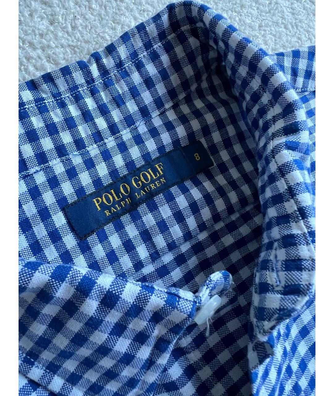 POLO RALPH LAUREN Голубая хлопковая рубашка, фото 4