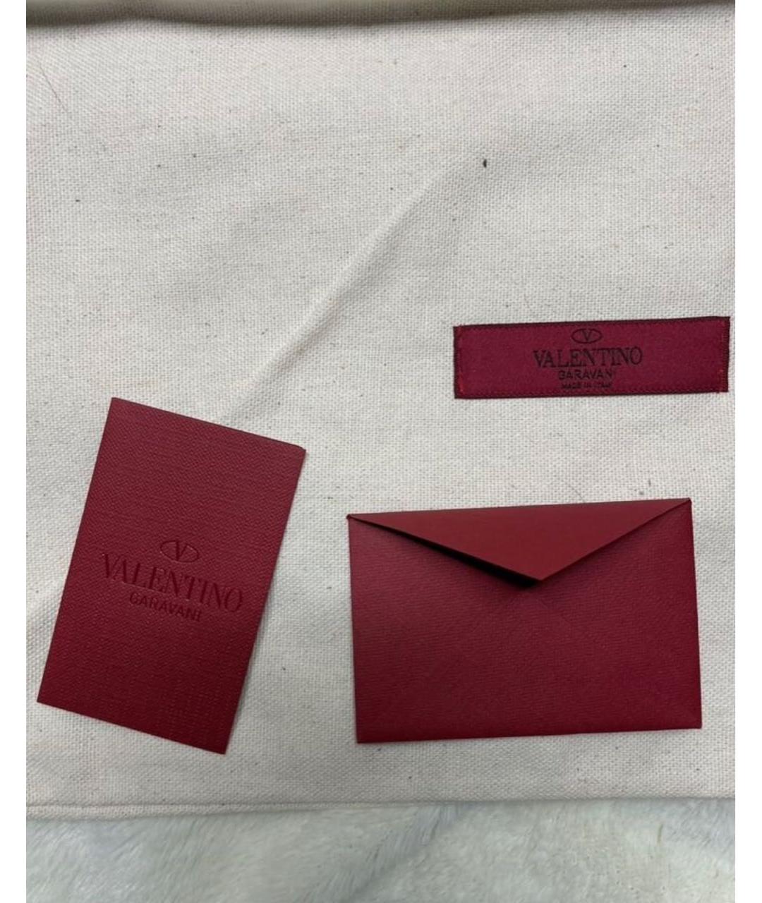 VALENTINO Красные бархатные босоножки, фото 6