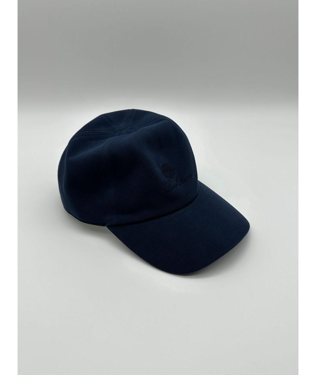 LORO PIANA Синяя хлопковая кепка/бейсболка, фото 5