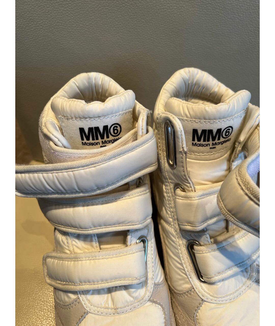 MM6 MAISON MARGIELA Бежевые ботинки, фото 3