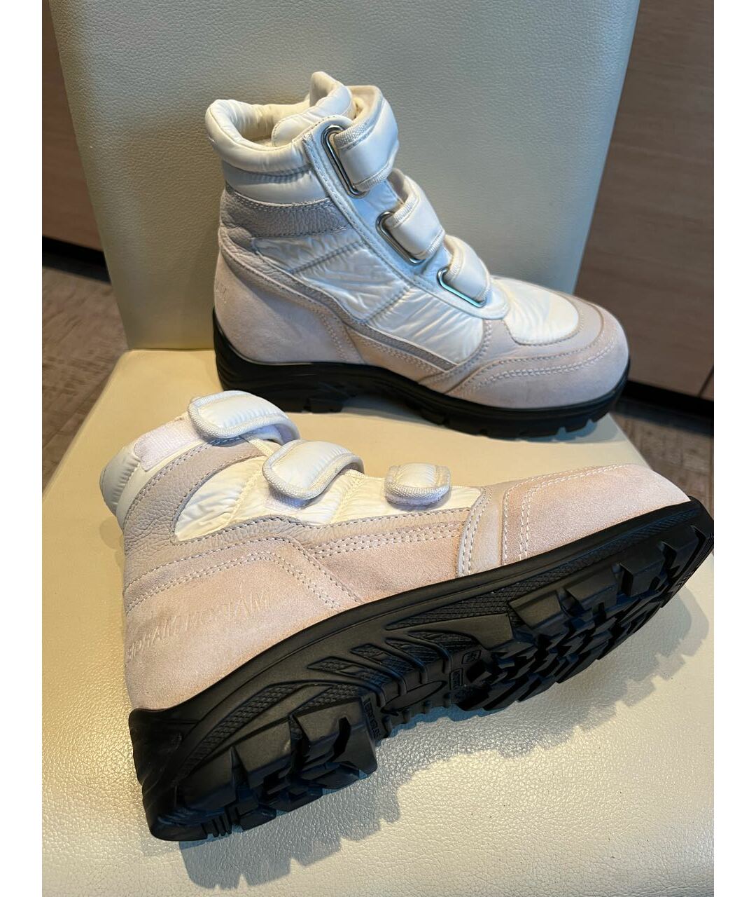 MM6 MAISON MARGIELA Бежевые ботинки, фото 5