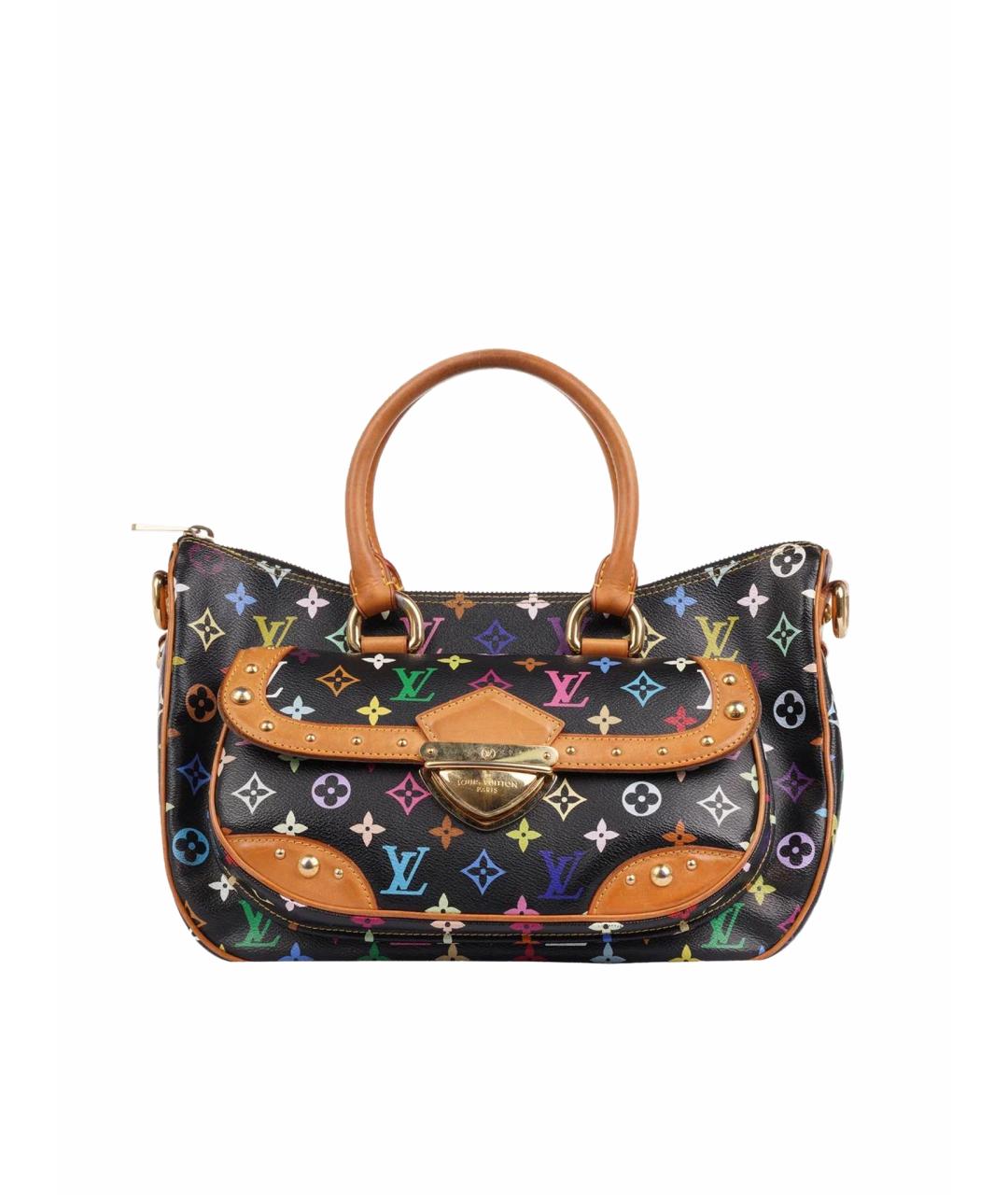LOUIS VUITTON Черная кожаная сумка тоут, фото 1