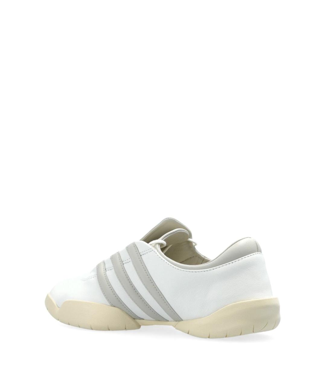 Y-3 Белые кожаные низкие кроссовки / кеды, фото 5