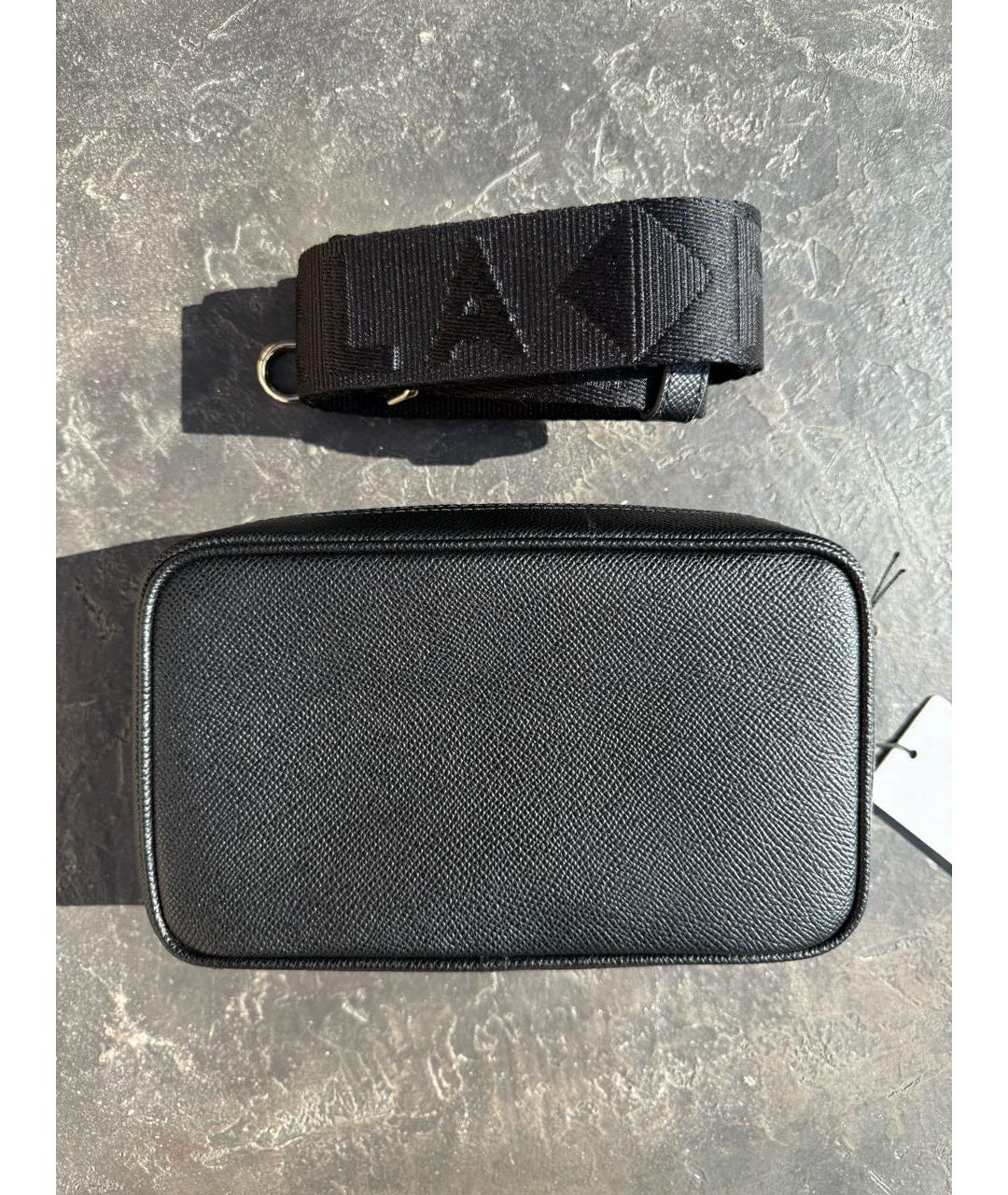 FURLA Черная кожаная сумка через плечо, фото 3