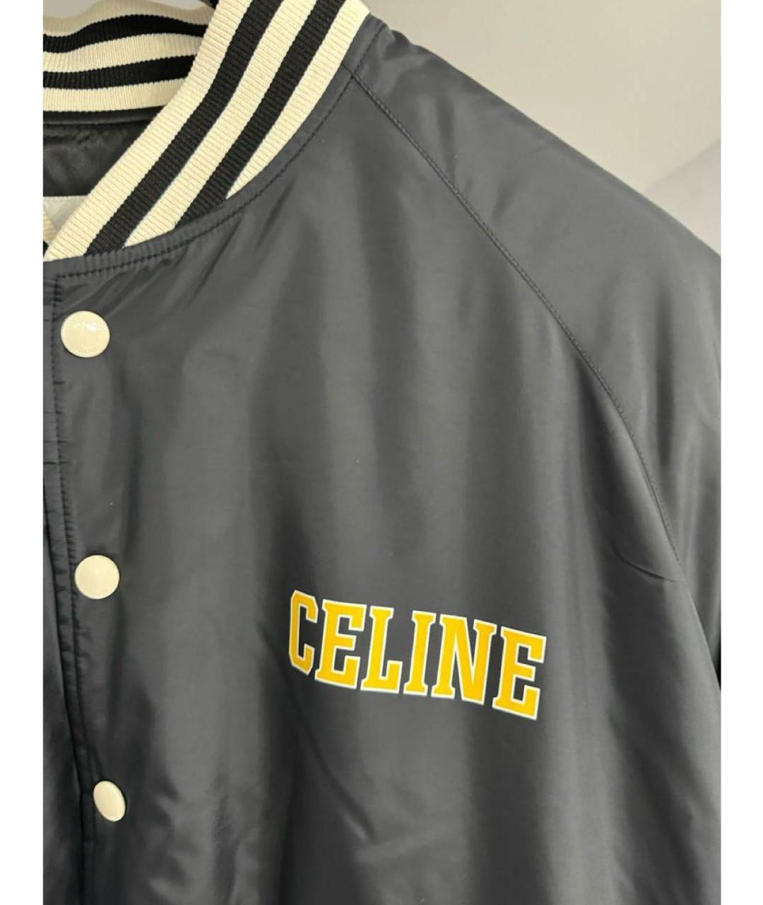 CELINE Черная полиэстеровая куртка, фото 4