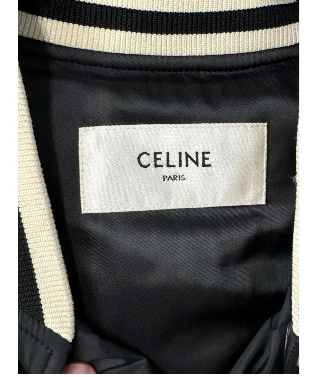 CELINE Черная полиэстеровая куртка, фото 8