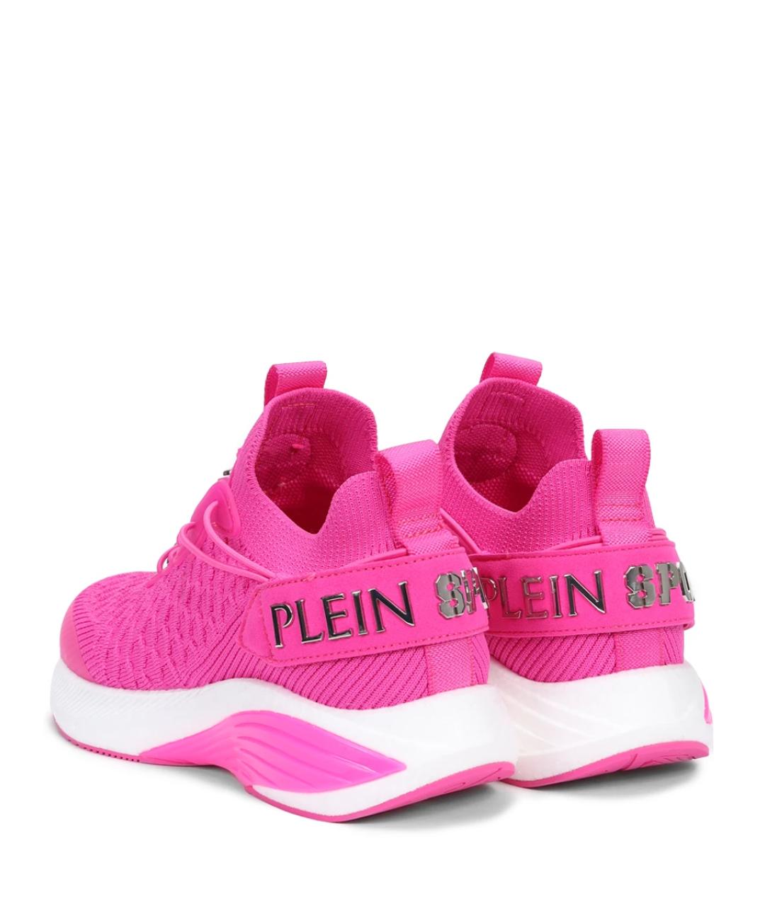 PLEIN SPORT Розовые кроссовки, фото 4