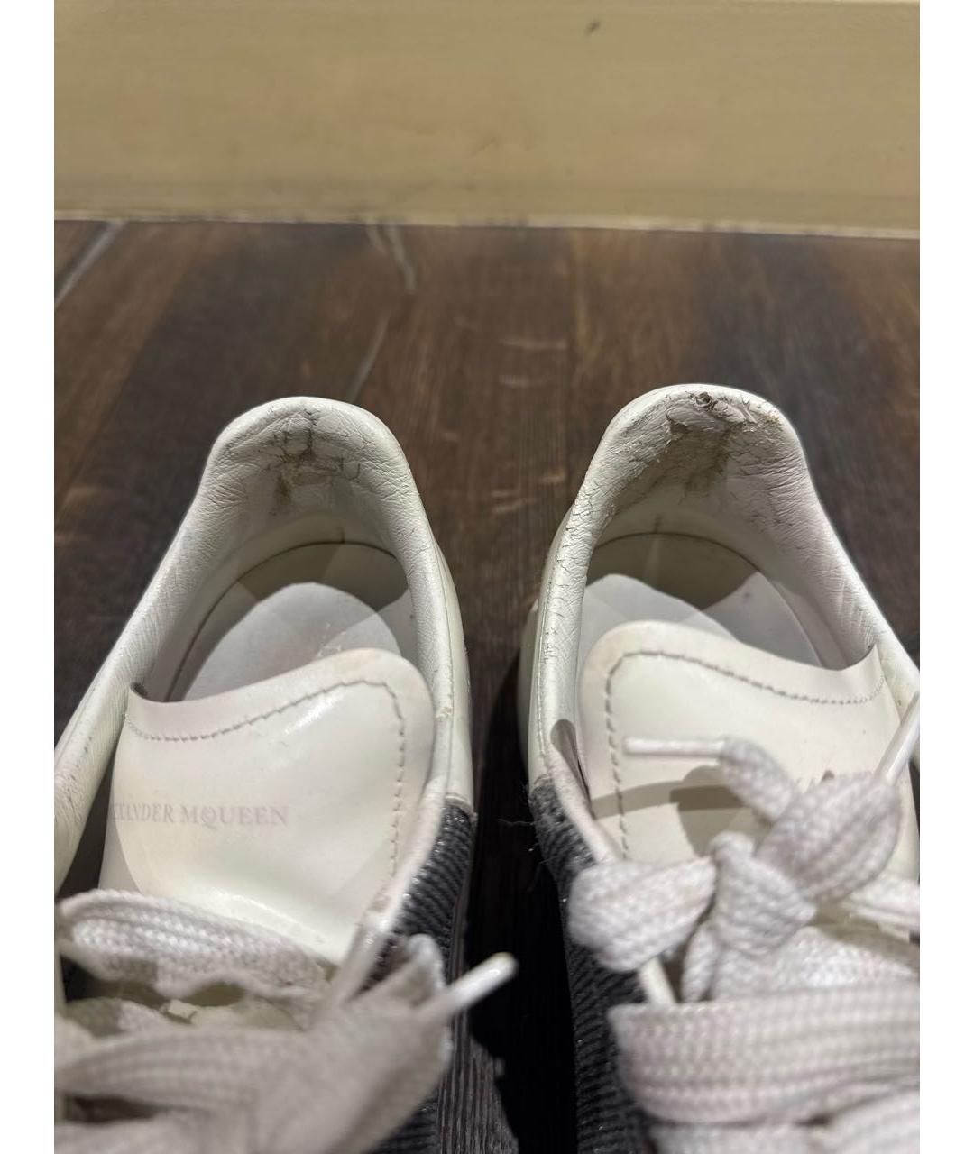 ALEXANDER MCQUEEN Белые кожаные кеды, фото 5