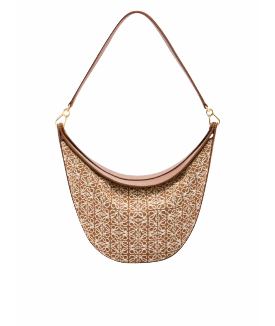 LOEWE Коричневая кожаная сумка тоут, фото 1