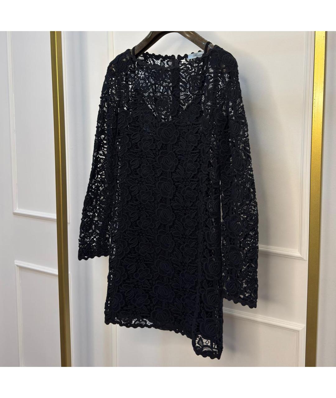 BLUMARINE Черное кружевное коктейльное платье, фото 5