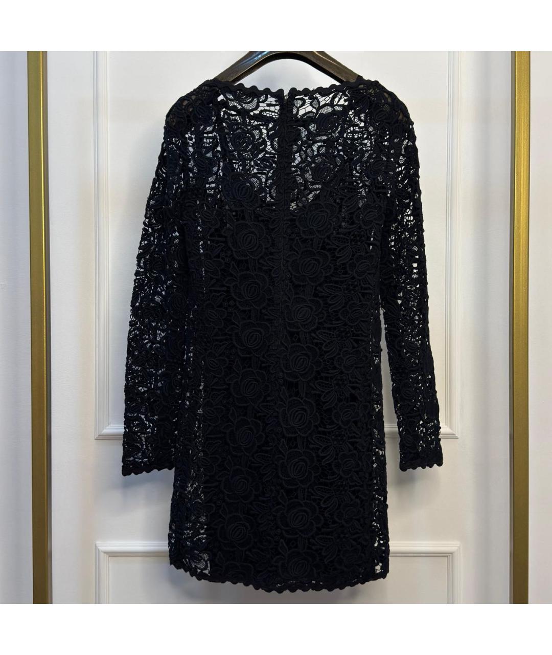 BLUMARINE Черное кружевное коктейльное платье, фото 2