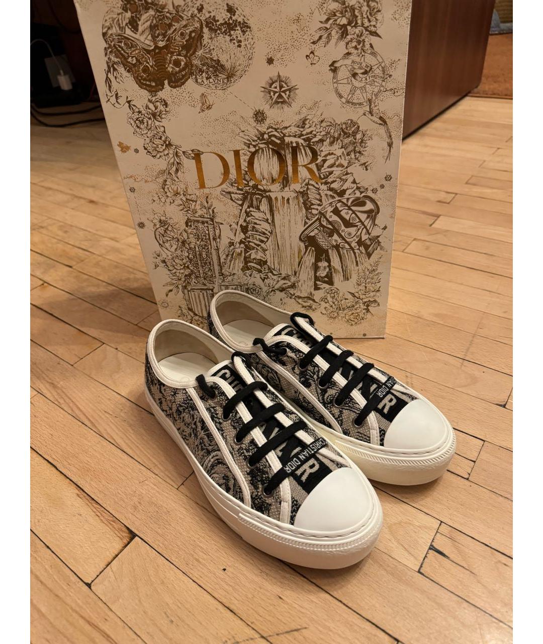 CHRISTIAN DIOR Белые текстильные кеды, фото 8