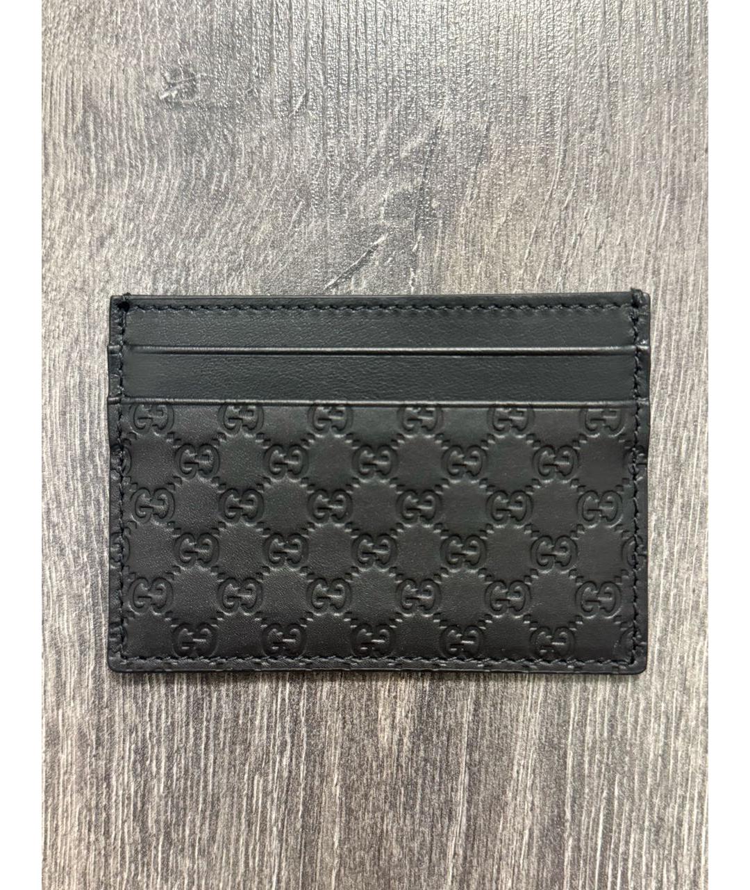GUCCI Черный кожаный кардхолдер, фото 2