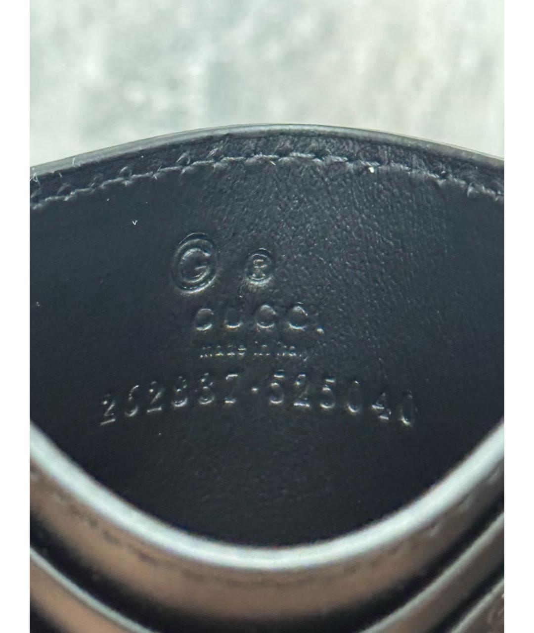 GUCCI Черный кожаный кардхолдер, фото 6