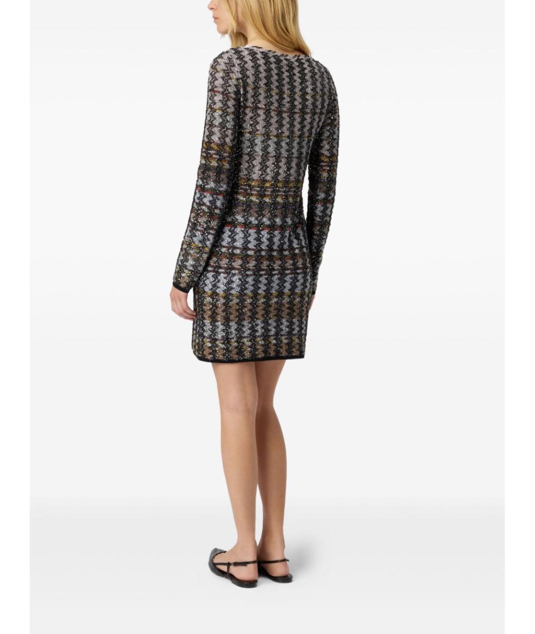 MISSONI Мульти полиэстеровое платье, фото 3