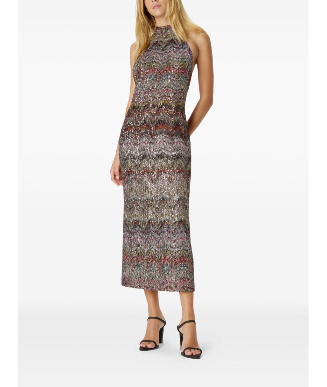 MISSONI Мульти полиамидовое платье, фото 2