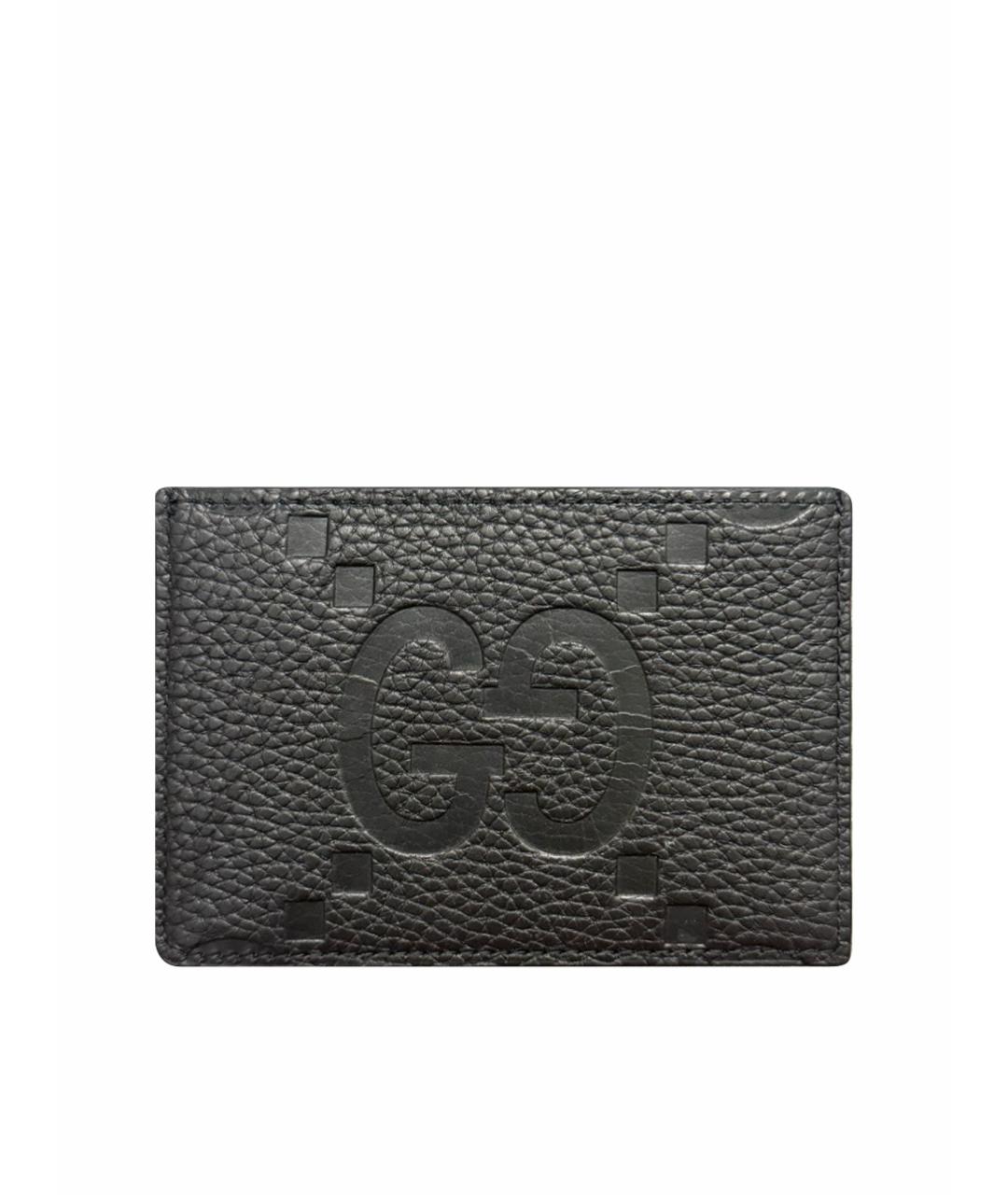 GUCCI Черный кожаный кардхолдер, фото 1