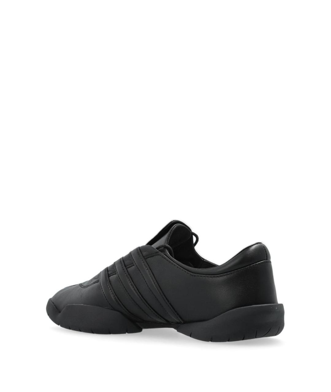 Y-3 Черные кожаные низкие кроссовки / кеды, фото 7
