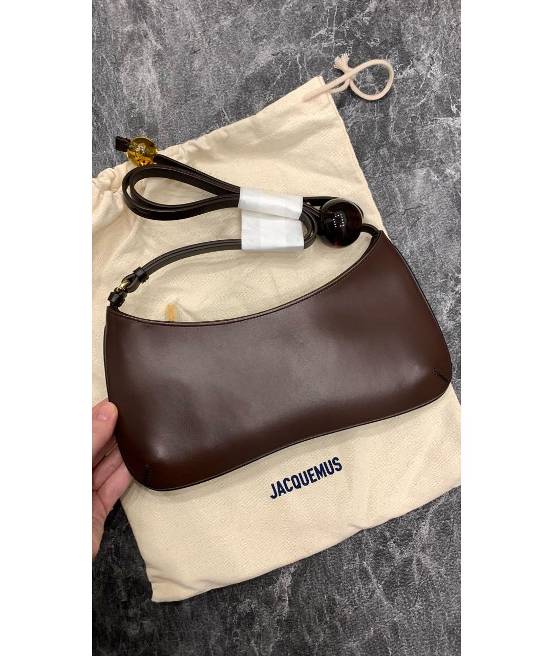 JACQUEMUS Коричневая сумка через плечо, фото 3
