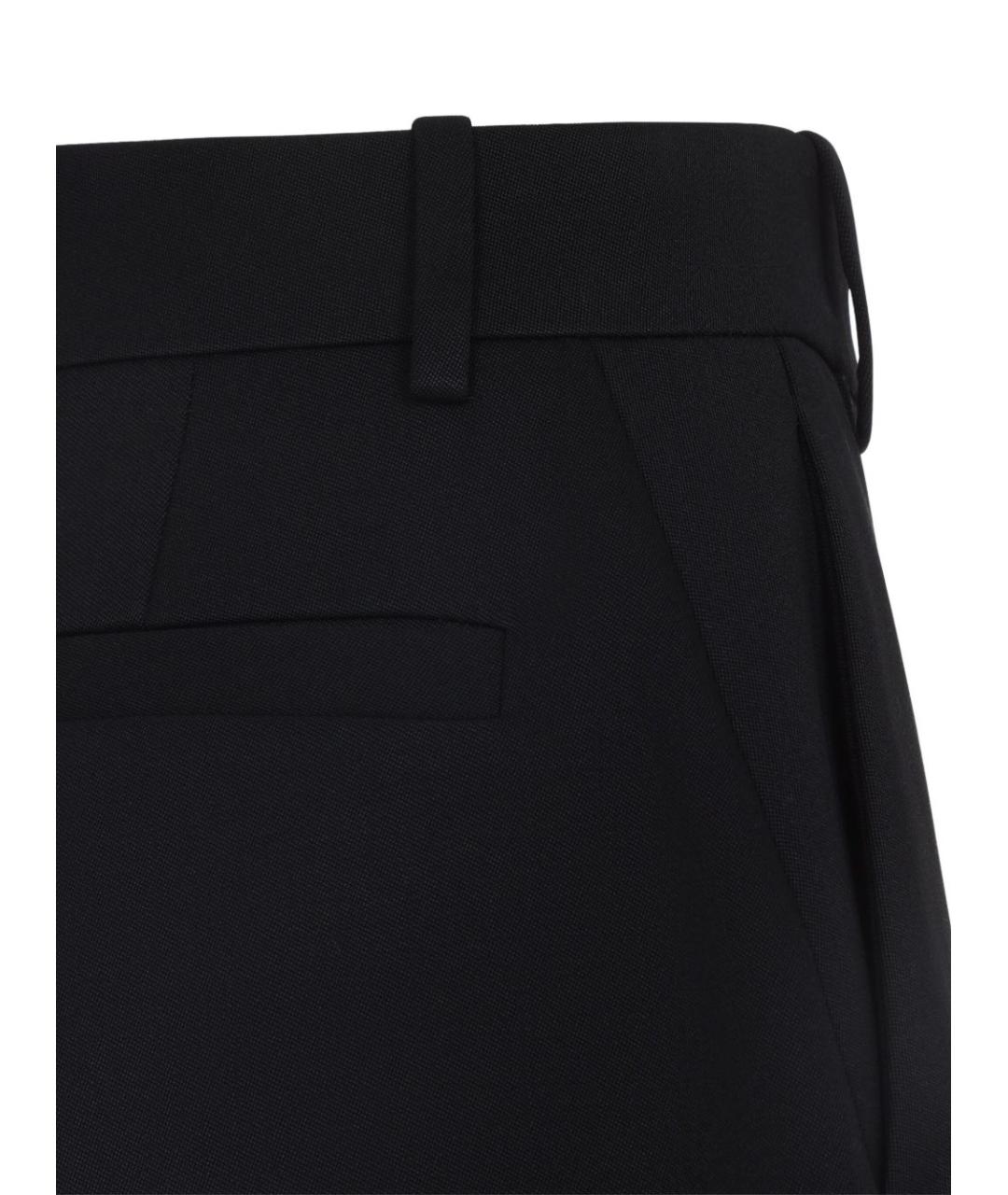GIVENCHY Черные шерстяные прямые брюки, фото 5