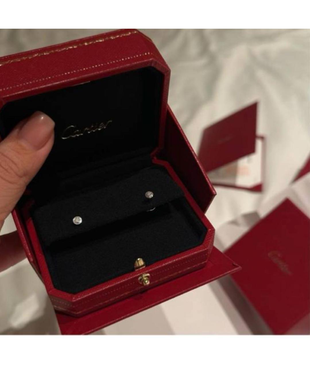 CARTIER Серебряные серьги из белого золота, фото 3