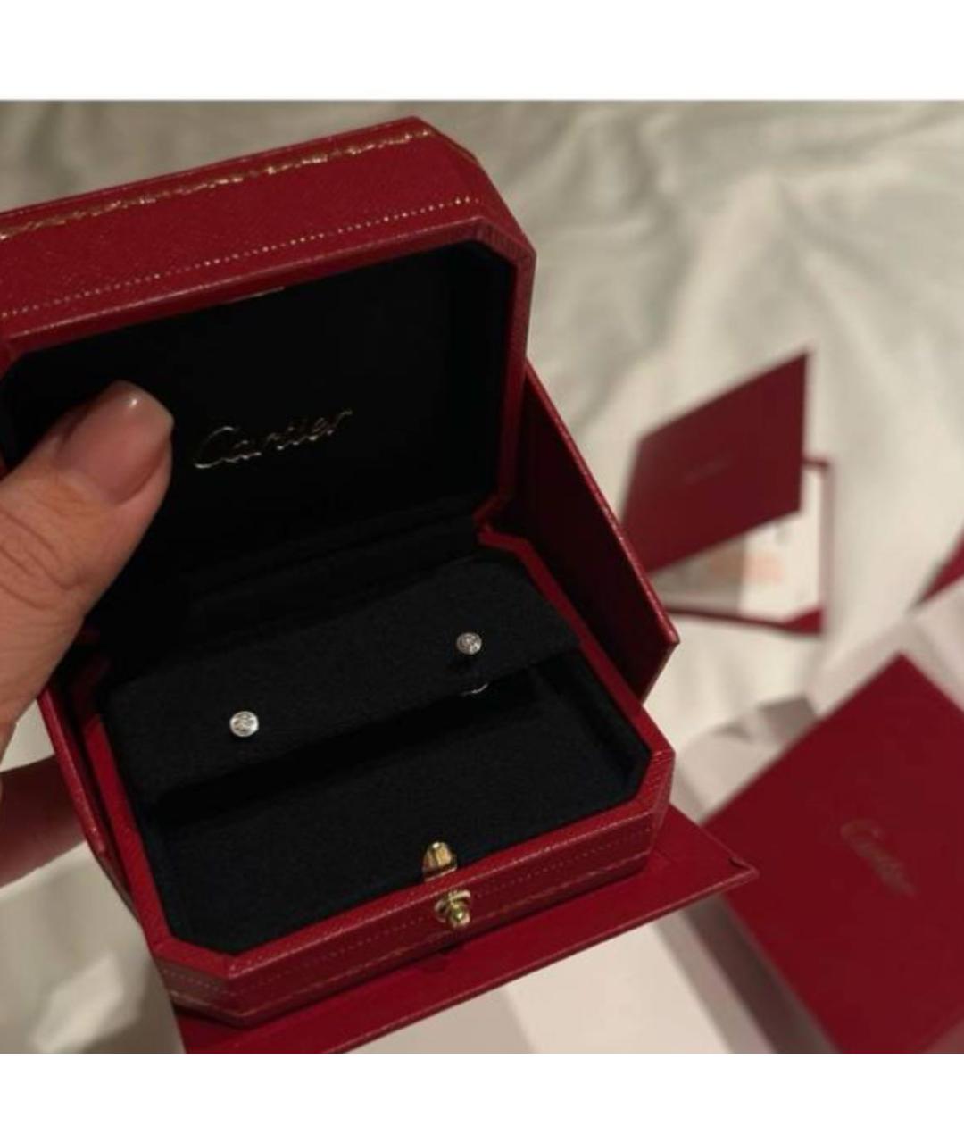 CARTIER Серебряные серьги из белого золота, фото 2