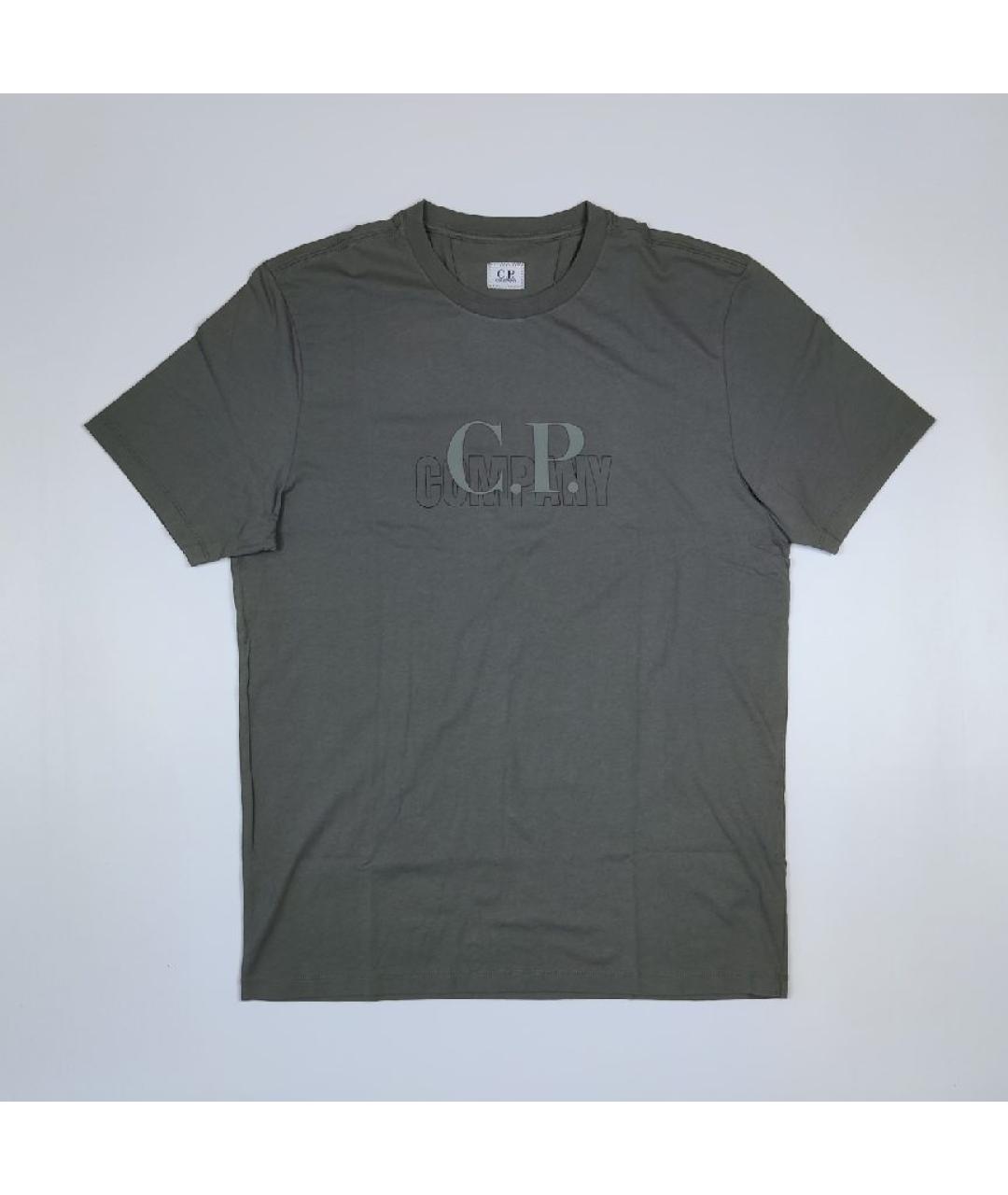 CP COMPANY Хаки хлопковая футболка, фото 7