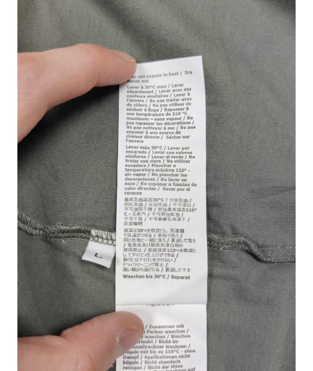 CP COMPANY Хаки хлопковая футболка, фото 6