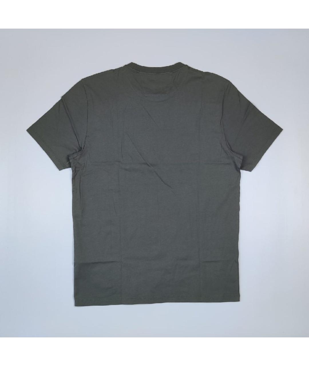 CP COMPANY Хаки хлопковая футболка, фото 2