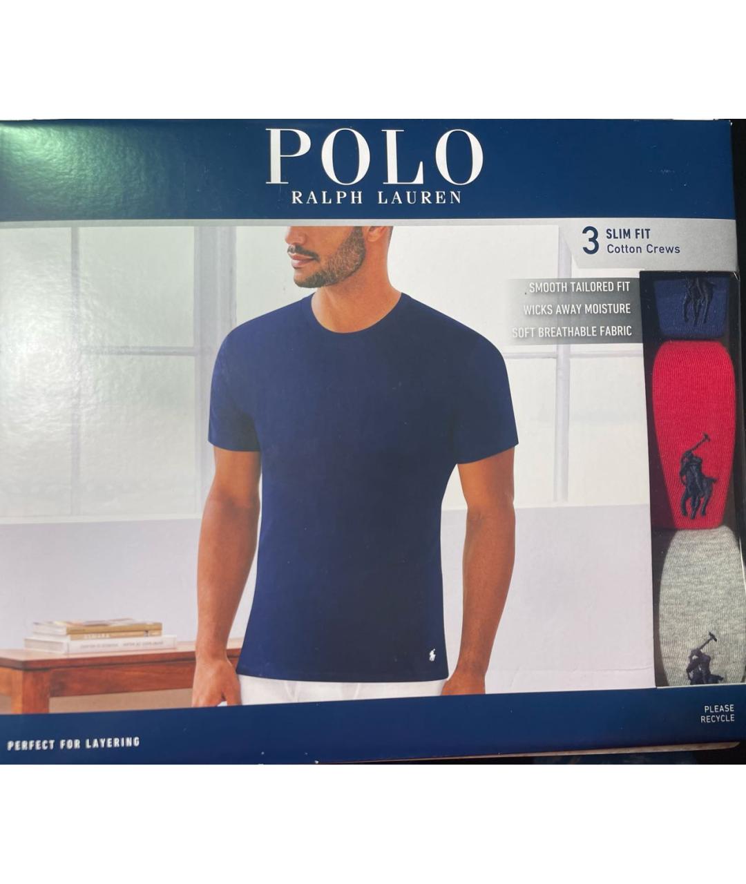 POLO RALPH LAUREN Мульти хлопковая футболка, фото 5