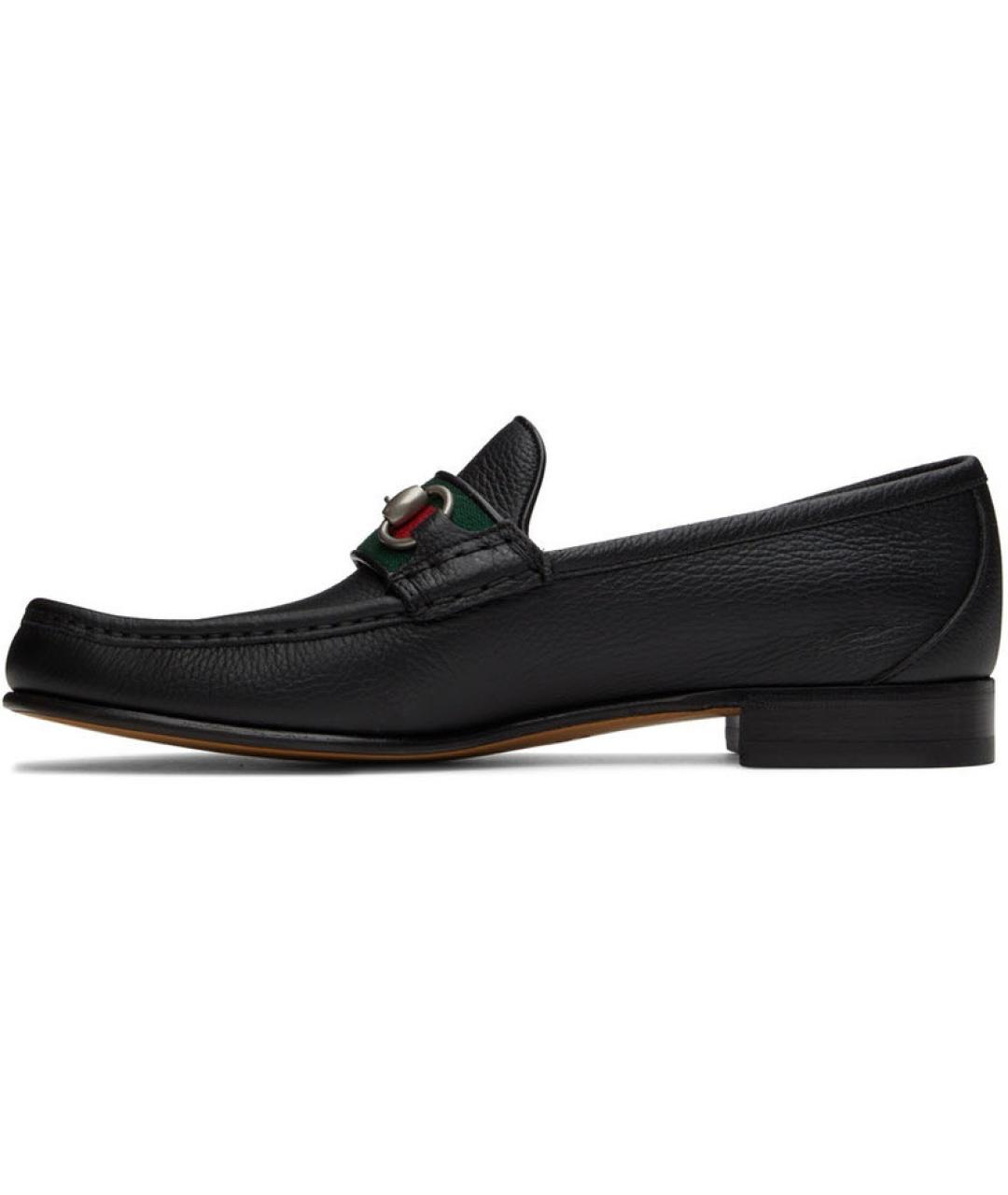 GUCCI Черные кожаные лоферы, фото 2