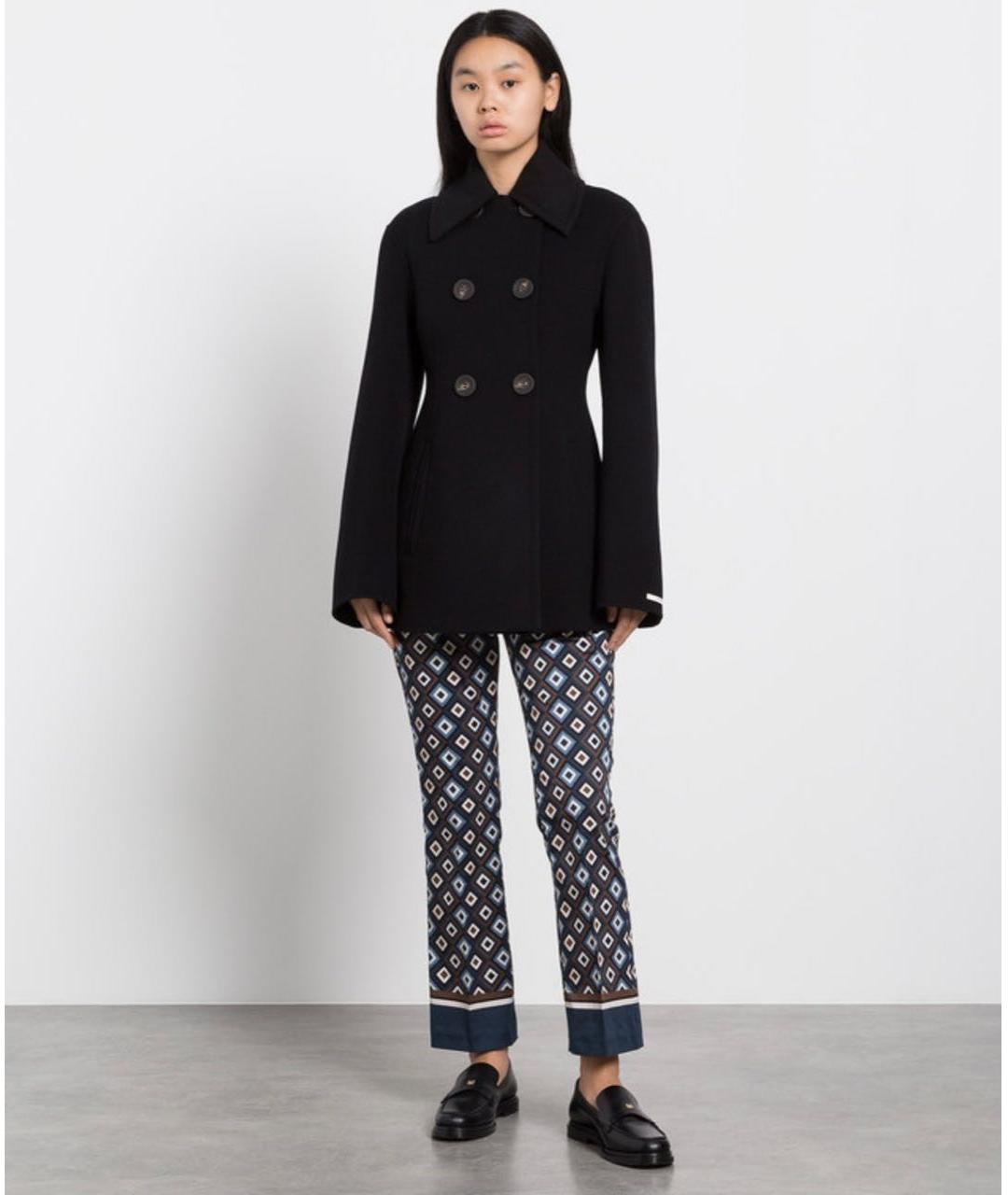 SPORTMAX Черное шерстяное пальто, фото 8