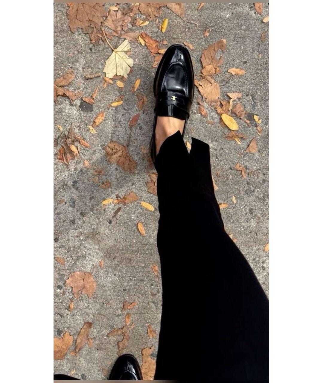CELINE Черные кожаные лоферы, фото 7